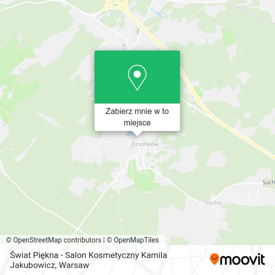 Mapa Świat Piękna - Salon Kosmetyczny Kamila Jakubowicz