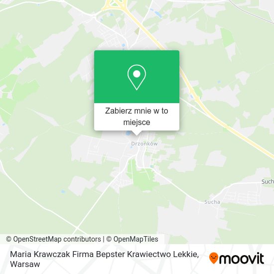 Mapa Maria Krawczak Firma Bepster Krawiectwo Lekkie