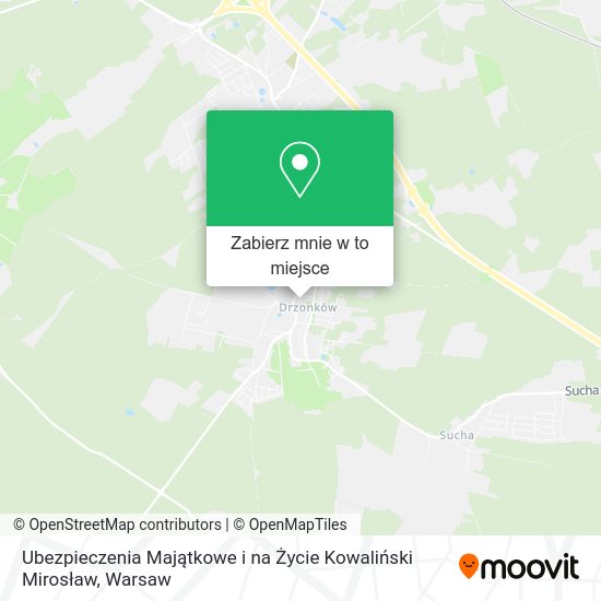 Mapa Ubezpieczenia Majątkowe i na Życie Kowaliński Mirosław