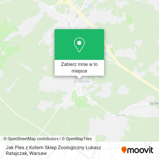 Mapa Jak Pies z Kotem Sklep Zoologiczny Łukasz Ratajczak