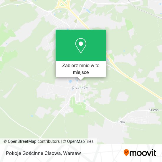 Mapa Pokoje Gościnne Cisowa