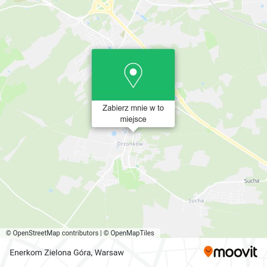 Mapa Enerkom Zielona Góra