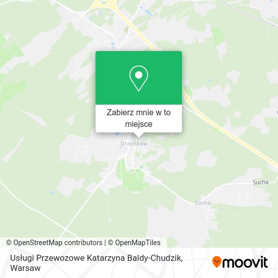 Mapa Usługi Przewozowe Katarzyna Baldy-Chudzik