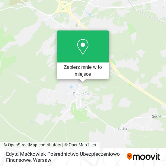 Mapa Edyta Maćkowiak Pośrednictwo Ubezpieczeniowo Finansowe