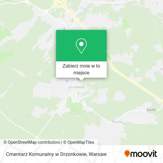 Mapa Cmentarz Komunalny w Drzonkowie