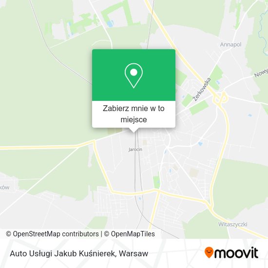 Mapa Auto Usługi Jakub Kuśnierek