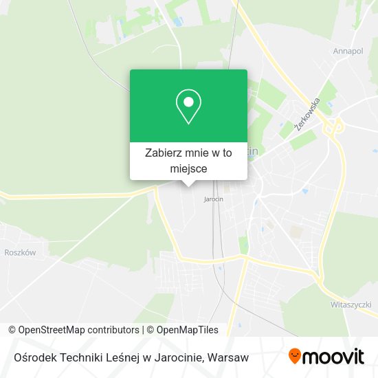 Mapa Ośrodek Techniki Leśnej w Jarocinie