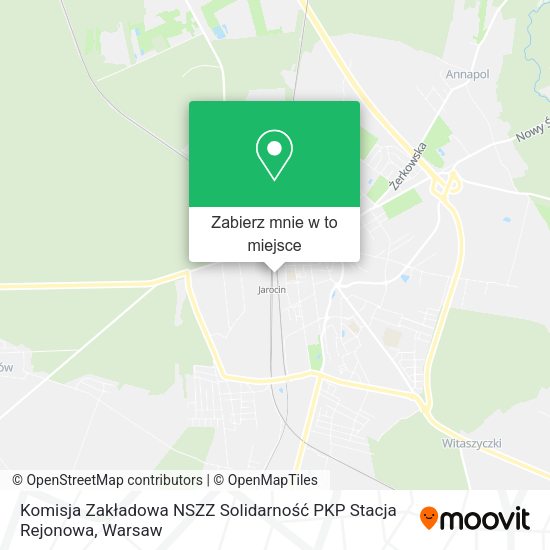 Mapa Komisja Zakładowa NSZZ Solidarność PKP Stacja Rejonowa