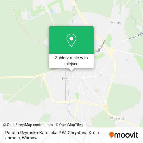 Mapa Parafia Rzymsko-Katolicka P.W. Chrystusa Króla Jarocin