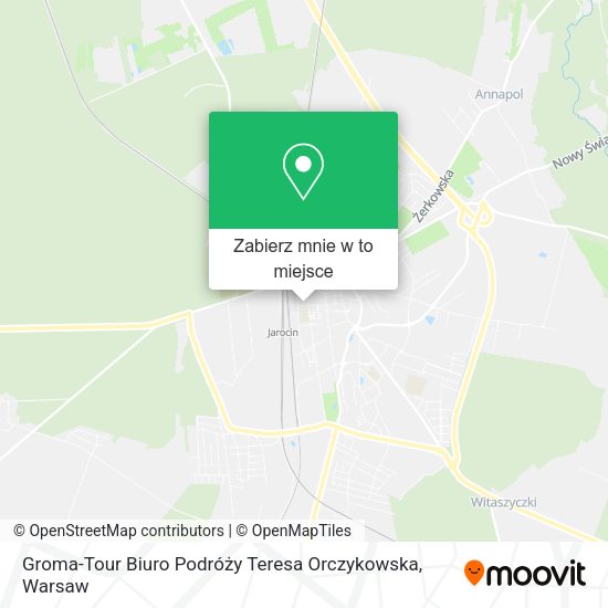 Mapa Groma-Tour Biuro Podróży Teresa Orczykowska