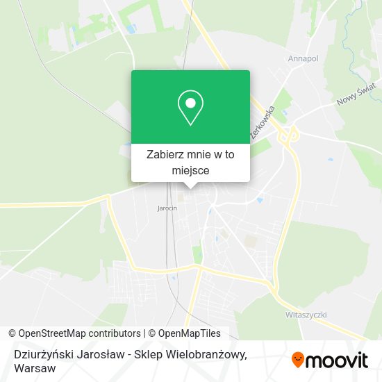 Mapa Dziurżyński Jarosław - Sklep Wielobranżowy