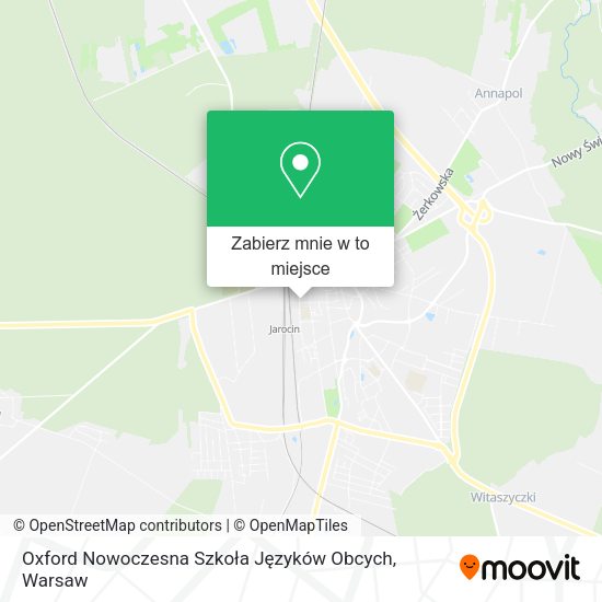 Mapa Oxford Nowoczesna Szkoła Języków Obcych