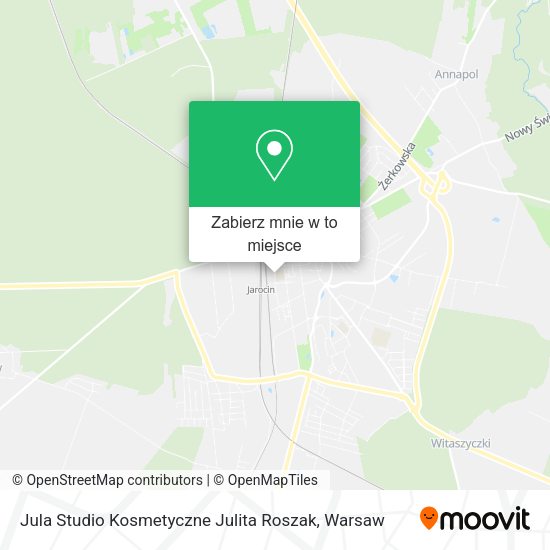 Mapa Jula Studio Kosmetyczne Julita Roszak