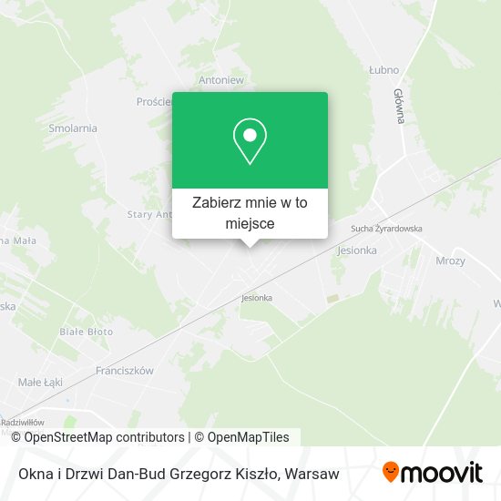 Mapa Okna i Drzwi Dan-Bud Grzegorz Kiszło