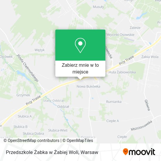 Mapa Przedszkole Żabka w Żabiej Woli