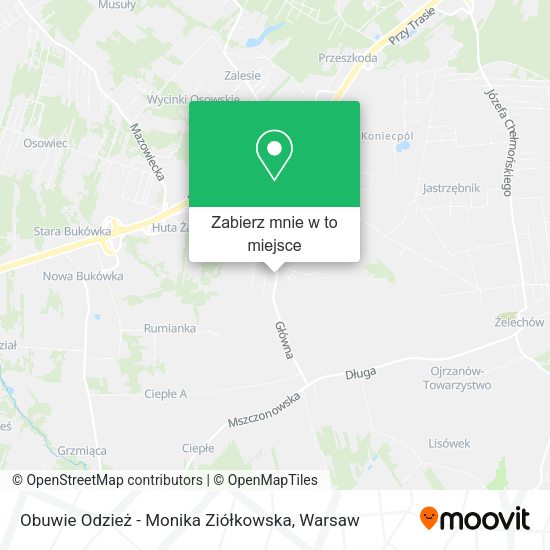 Mapa Obuwie Odzież - Monika Ziółkowska