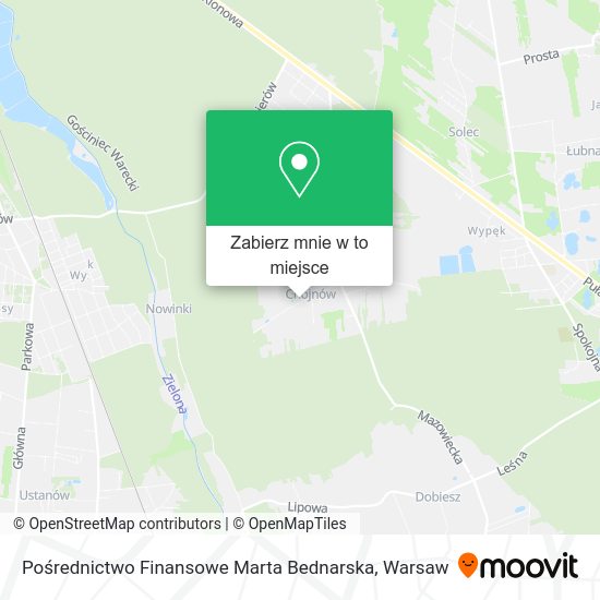 Mapa Pośrednictwo Finansowe Marta Bednarska