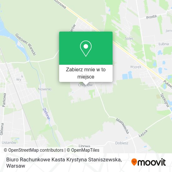 Mapa Biuro Rachunkowe Kasta Krystyna Staniszewska