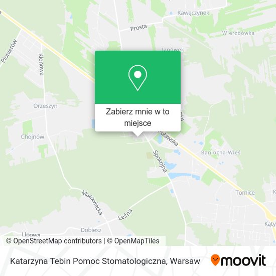 Mapa Katarzyna Tebin Pomoc Stomatologiczna