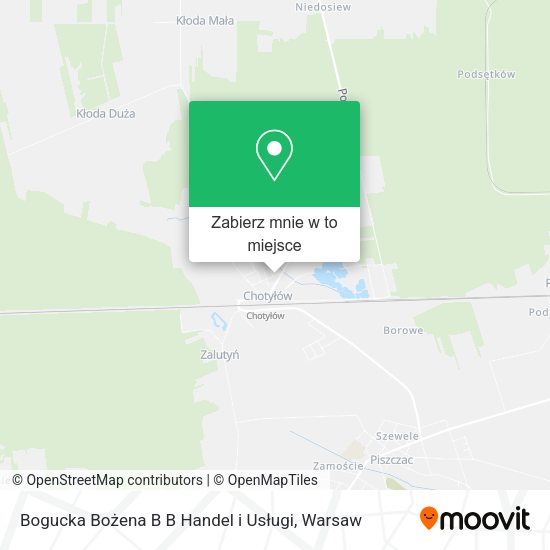 Mapa Bogucka Bożena B B Handel i Usługi