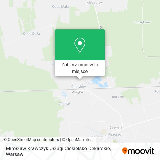 Mapa Mirosław Krawczyk Usługi Ciesielsko Dekarskie