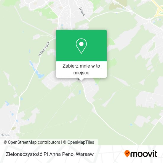 Mapa Zielonaczystość.Pl Anna Peno