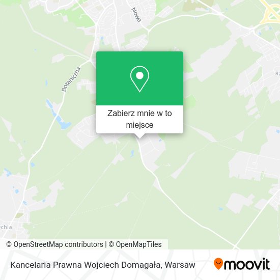 Mapa Kancelaria Prawna Wojciech Domagała