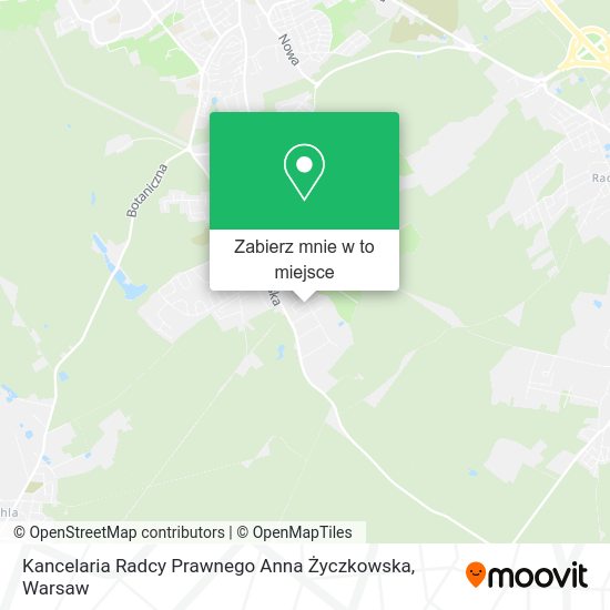 Mapa Kancelaria Radcy Prawnego Anna Życzkowska