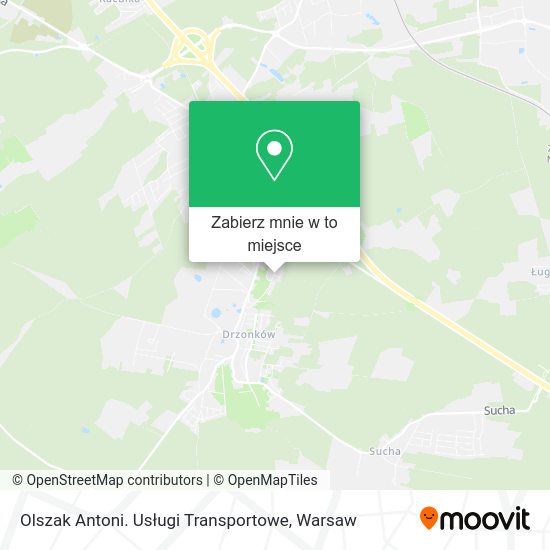 Mapa Olszak Antoni. Usługi Transportowe