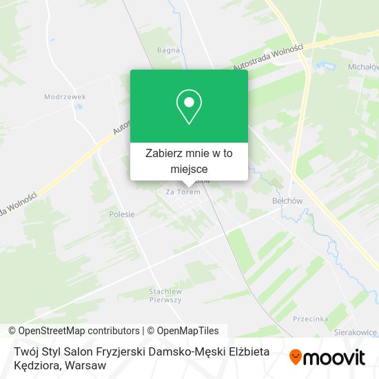 Mapa Twój Styl Salon Fryzjerski Damsko-Męski Elżbieta Kędziora