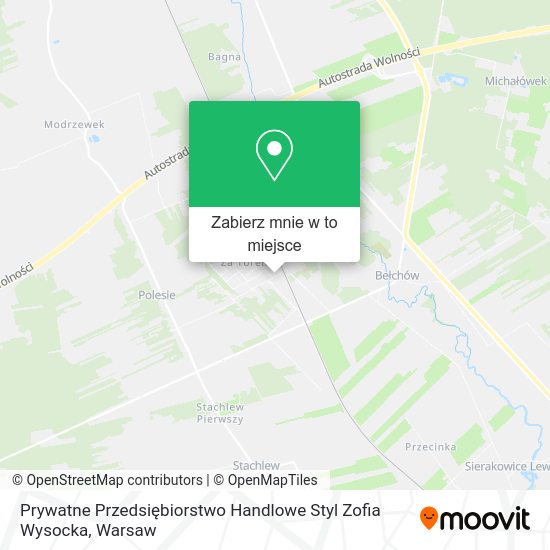 Mapa Prywatne Przedsiębiorstwo Handlowe Styl Zofia Wysocka