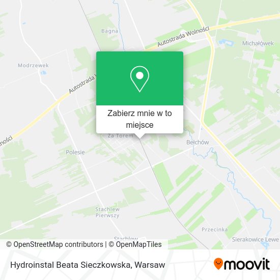 Mapa Hydroinstal Beata Sieczkowska