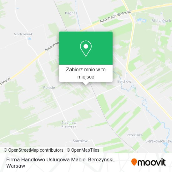 Mapa Firma Handlowo Uslugowa Maciej Berczynski