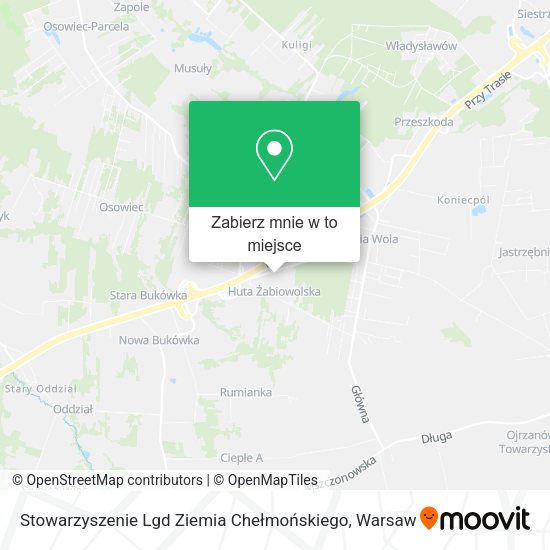 Mapa Stowarzyszenie Lgd Ziemia Chełmońskiego