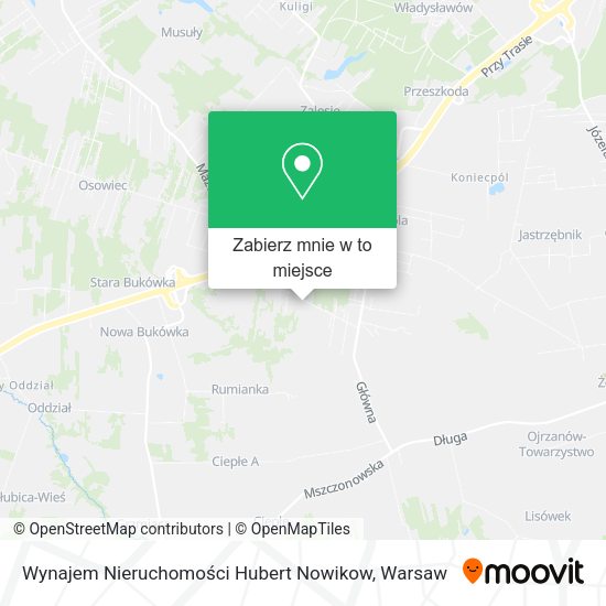 Mapa Wynajem Nieruchomości Hubert Nowikow