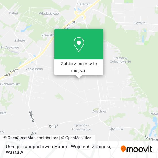 Mapa Usługi Transportowe i Handel Wojciech Żabiński