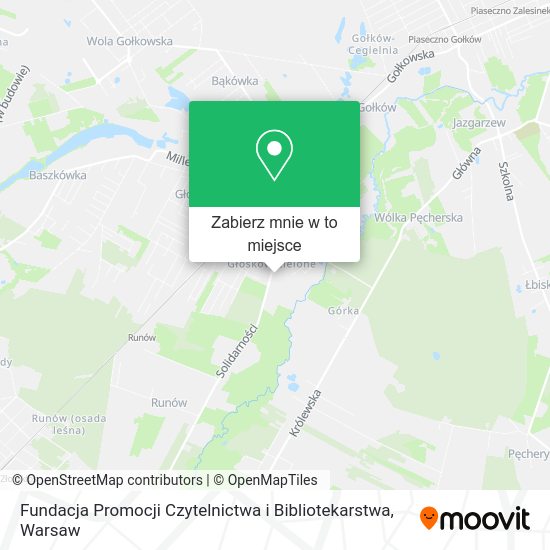 Mapa Fundacja Promocji Czytelnictwa i Bibliotekarstwa