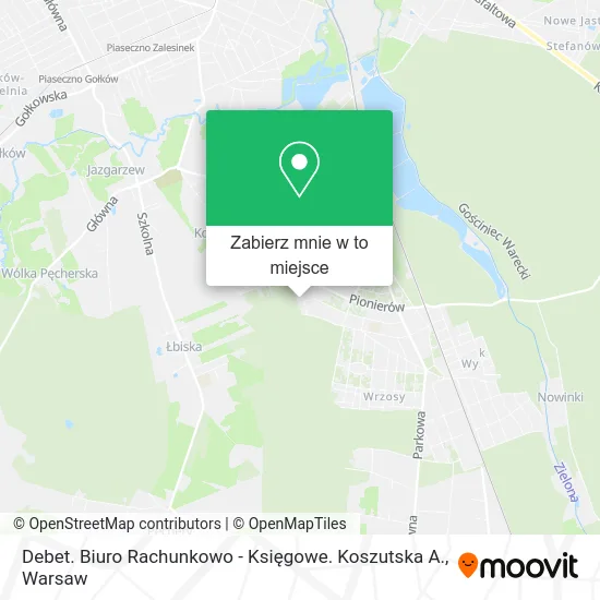 Mapa Debet. Biuro Rachunkowo - Księgowe. Koszutska A.