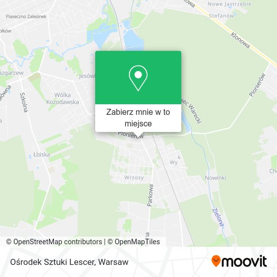 Mapa Ośrodek Sztuki Lescer