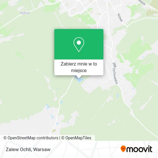 Mapa Zalew Ochli