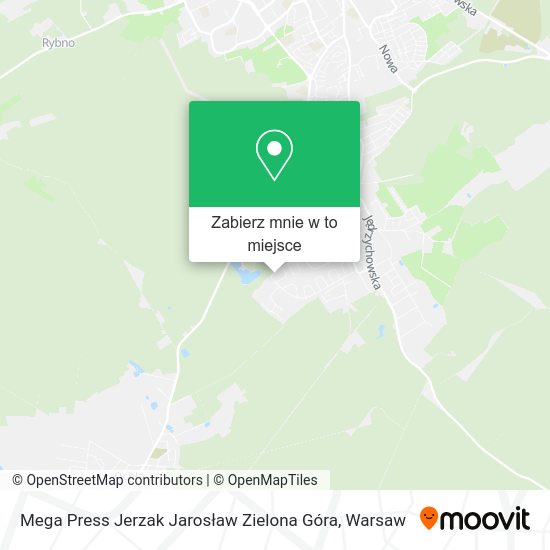 Mapa Mega Press Jerzak Jarosław Zielona Góra