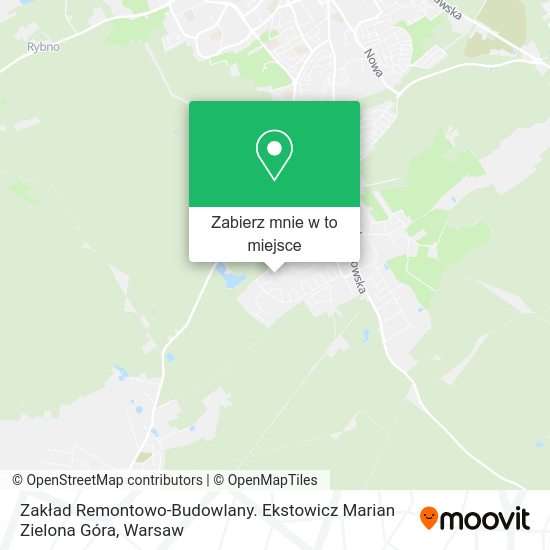 Mapa Zakład Remontowo-Budowlany. Ekstowicz Marian Zielona Góra