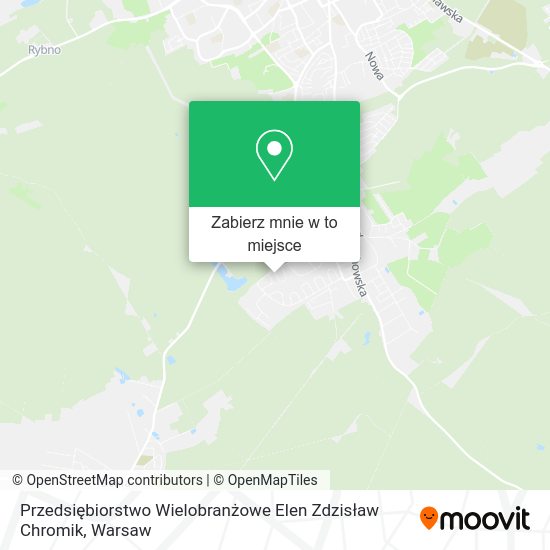 Mapa Przedsiębiorstwo Wielobranżowe Elen Zdzisław Chromik