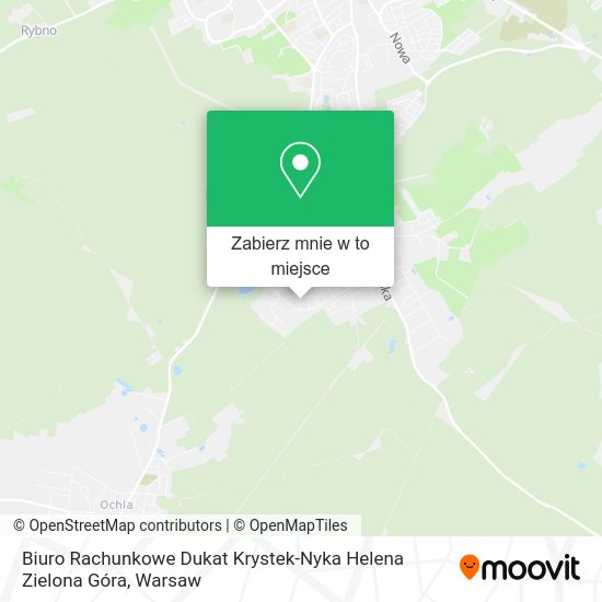 Mapa Biuro Rachunkowe Dukat Krystek-Nyka Helena Zielona Góra