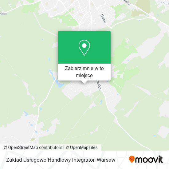 Mapa Zakład Usługowo Handlowy Integrator