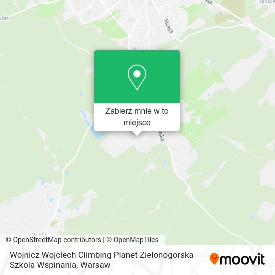 Mapa Wojnicz Wojciech Climbing Planet Zielonogorska Szkola Wspinania