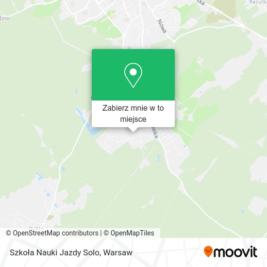 Mapa Szkoła Nauki Jazdy Solo