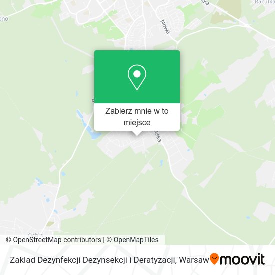 Mapa Zaklad Dezynfekcji Dezynsekcji i Deratyzacji