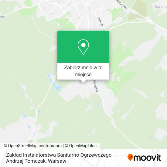 Mapa Zakład Instalatorstwa Sanitarno Ogrzewczego Andrzej Tomczak