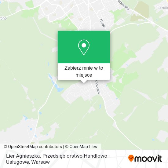 Mapa Lier Agnieszka. Przedsiębiorstwo Handlowo - Usługowe